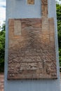 Commemorative monument of the Armero tragedy caused by the Nevado del Ruiz in 1985