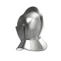 Armet Closed Helmet on white. 3D illustration