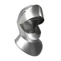 Armet Closed Helmet on white. 3D illustration