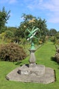 Armillary sundial, kitchen garden at Kellie Castle Royalty Free Stock Photo