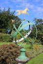Armillary sundial, kitchen garden at Kellie Castle