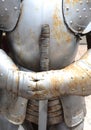 armor of a medieval knight used for a historical re enactment Royalty Free Stock Photo