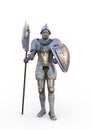 The historical Knight Armor, 3D Illustration