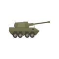 Armored army machine, heavy, special transport vector Illustration on a white background
