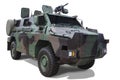 Armored car with machine gun Royalty Free Stock Photo