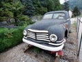 Armored car modified to be used on railway tracks