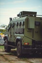 Armored car of the Ukrainian army Royalty Free Stock Photo