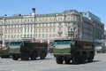 Armored car universal high security the Mine Resistant Ambush Protected (MRAP) KAMAZ-63968 Typhoon. Royalty Free Stock Photo