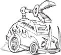 Armored Car Vehicle Sketch Royalty Free Stock Photo