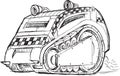 Armored Car Vehicle Sketch Royalty Free Stock Photo