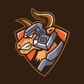 Armored Minotaur team logo design