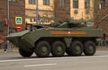 Armored personnel carrier Kurganets at the rehearsal of the Victory Parade