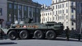 Armored personnel carrier in Saint Petersburg