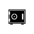 Armored Safe Flat Vector Icon