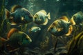 Armored Searobin Fish Underwater Lush Nature by Generative AI