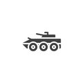 Armored tank vector icon