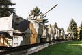 Armored train Hurban in Zvolen, Slovakia, World War II memorial