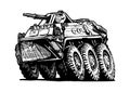 Armored troop-carrier Royalty Free Stock Photo