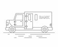 Armored Truck. line icon