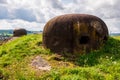 Armored turret of the Maginot Line in Villy, France