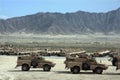 Armored Vehicles Ready for Issue in Afghanistan Royalty Free Stock Photo