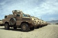 Armored Vehicles Ready for Issue in Afghanistan Royalty Free Stock Photo