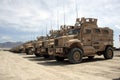 Armored Vehicles Ready for Issue in Afghanistan Royalty Free Stock Photo