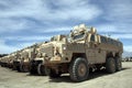 Armored Vehicles Ready for Issue in Afghanistan Royalty Free Stock Photo