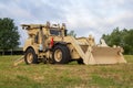 Armored wheel loader in deser camouflage Royalty Free Stock Photo