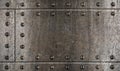 Armour metal background with rivets