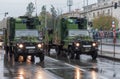 Armour off road vehicle on  military parade  in Prague, Czech Republic Royalty Free Stock Photo