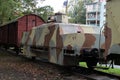 Armoured army train in Military museum in Banska Bystrica