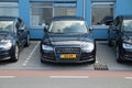 Armoured Audi car AA-82 of the Dutch Royal house of Queen MÃÂ¡xima parked in Moe