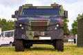 Armoured vehicle from german army stands on a field Royalty Free Stock Photo