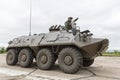 Armoured vehicle for infantry combat. Stryker