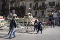 Armoured vehicles in Tahrir Square, Cairo, Egypt