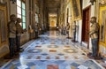 The Armoury corridor on the main floor of the Grandmaster`s Pala Royalty Free Stock Photo