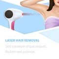 Armpit Epilation Hair Removal Square Beauty Banner