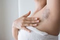 Armpit and armpit hair Royalty Free Stock Photo