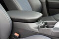 Armrest in the luxury passenger car between the front seats Royalty Free Stock Photo