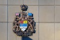 Arms of Canada on the wall of a building Royalty Free Stock Photo