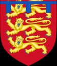 Glossy glass Arms of Edward Prince of Wales, later King Edward II