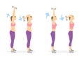 Arms exercise for women.