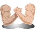 Armwrestling illustration