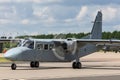 Army Air Corps Britten-Norman BN-2T-4S Defender T3 ZH004 at Royal Air Force RAF Waddington.