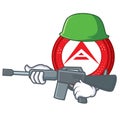 Army Ark coin character cartoon