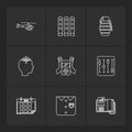 army , armour , awards , wars , air crafts , eps icons set vector