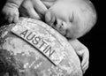 Army baby Royalty Free Stock Photo