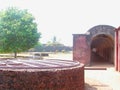 Army Barrack and Historic Water Dug Well at St. Angelo`s Fort, Kannur, Kerala, India... Royalty Free Stock Photo