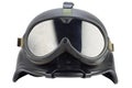 army black kevlar helmet with goggles